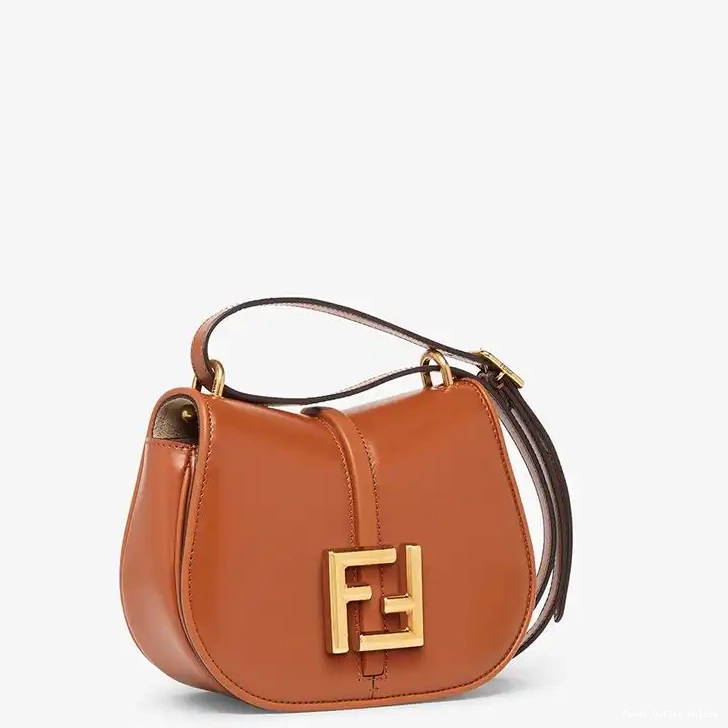 Cheap Brown In Leather C'mon Fendi Calf Mini Bag 0514